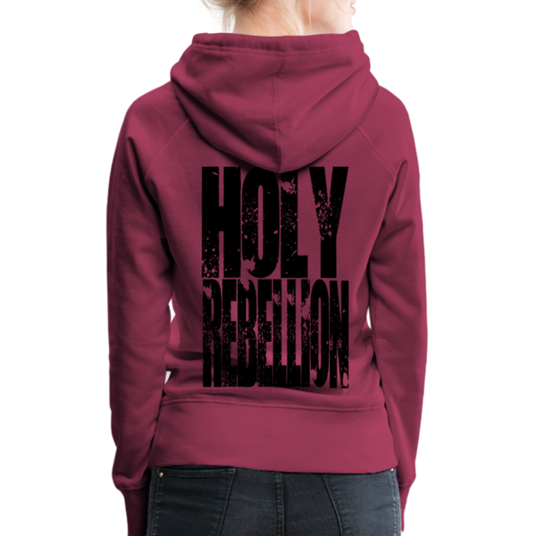 GAM Holy Rebellion Women’s Premium Hoodie - burgundy