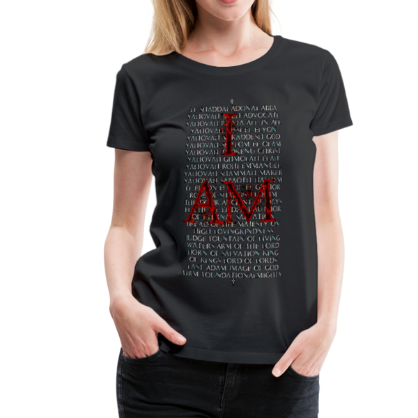 Names Of God Fire Edition Women’s Premium T-Shirt - black