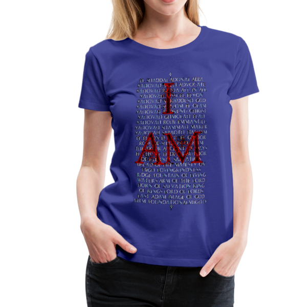 Names Of God Fire Edition Women’s Premium T-Shirt - royal blue