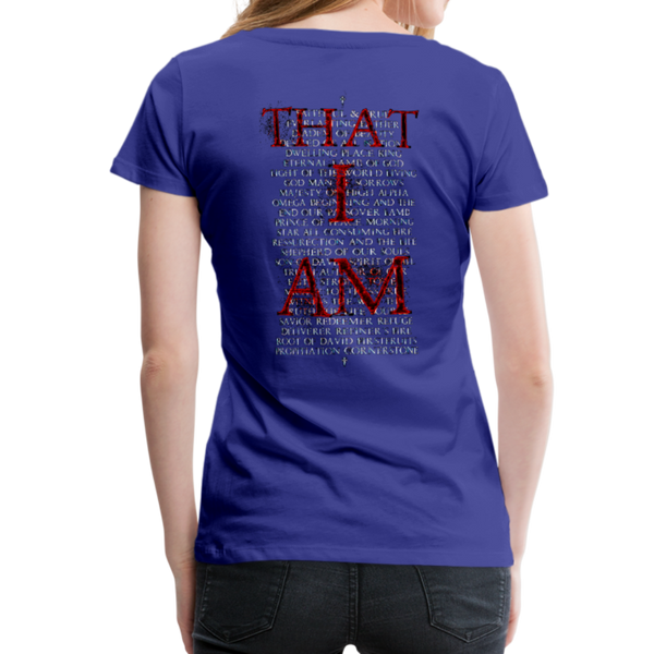 Names Of God Fire Edition Women’s Premium T-Shirt - royal blue