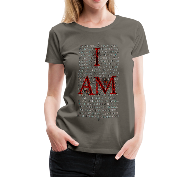 Names Of God Fire Edition Women’s Premium T-Shirt - asphalt gray