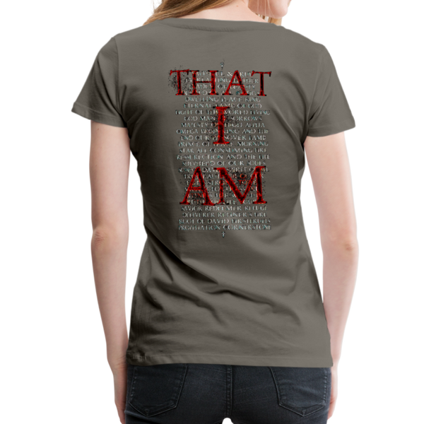 Names Of God Fire Edition Women’s Premium T-Shirt - asphalt gray