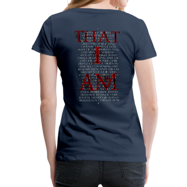 Names Of God Fire Edition Women’s Premium T-Shirt - navy