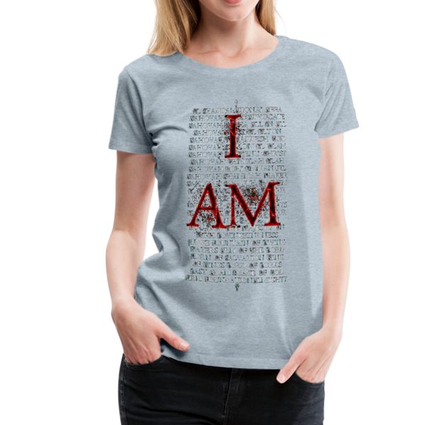 Names Of God Fire Edition Women’s Premium T-Shirt - heather ice blue