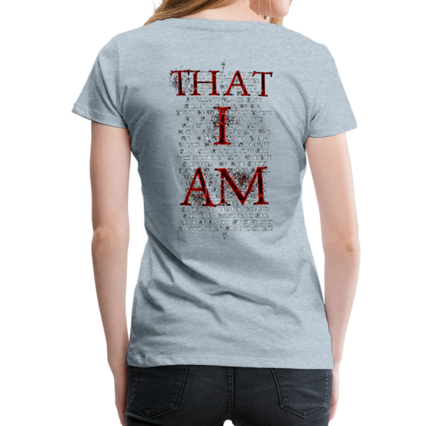 Names Of God Fire Edition Women’s Premium T-Shirt - heather ice blue