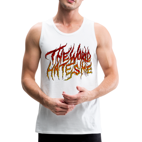 TWHM Fire Graffiti Signature Men’s Premium Tank - white