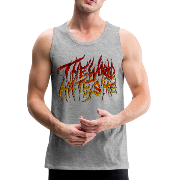 TWHM Fire Graffiti Signature Men’s Premium Tank - heather gray