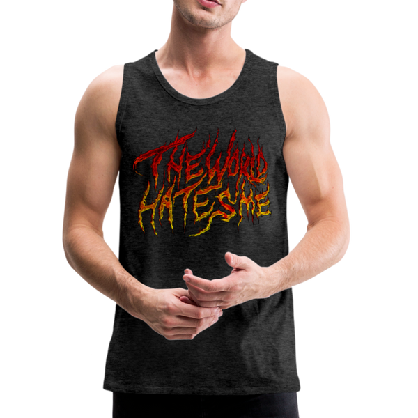 TWHM Fire Graffiti Signature Men’s Premium Tank - charcoal gray