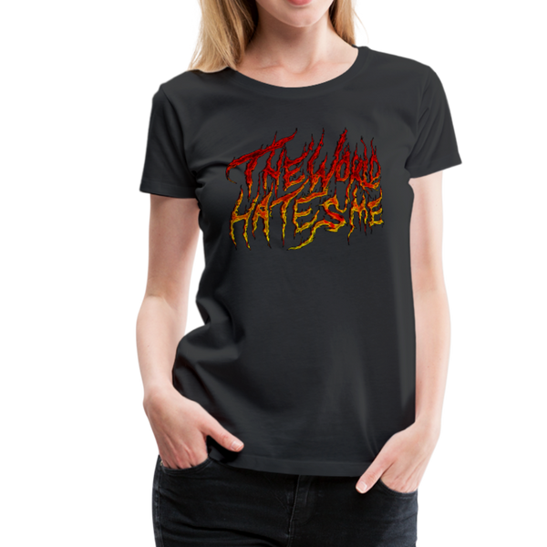 TWHM Fire Graffiti Signature Women’s Premium T-Shirt - black