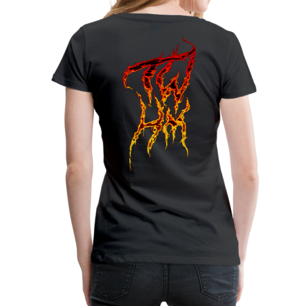 TWHM Fire Graffiti Signature Women’s Premium T-Shirt - black