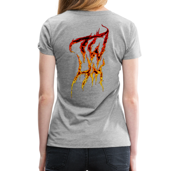 TWHM Fire Graffiti Signature Women’s Premium T-Shirt - heather gray
