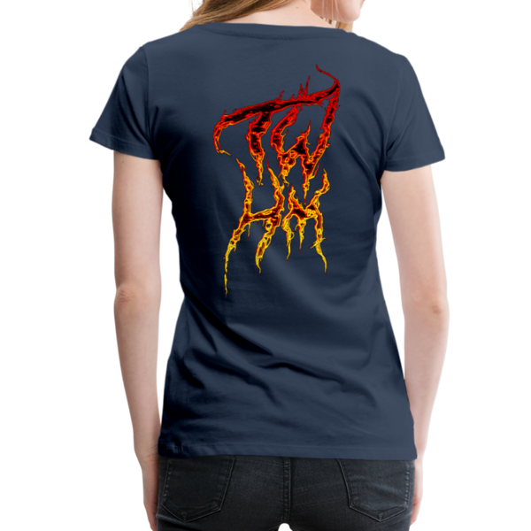 TWHM Fire Graffiti Signature Women’s Premium T-Shirt - navy