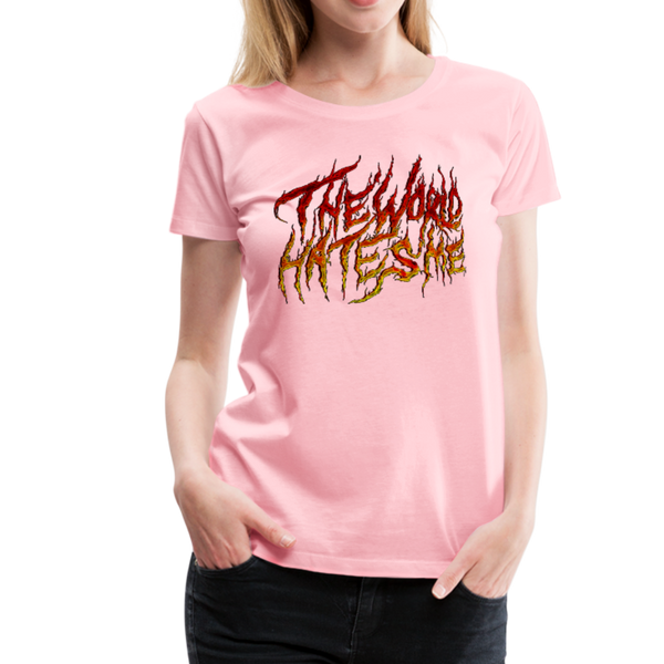 TWHM Fire Graffiti Signature Women’s Premium T-Shirt - pink