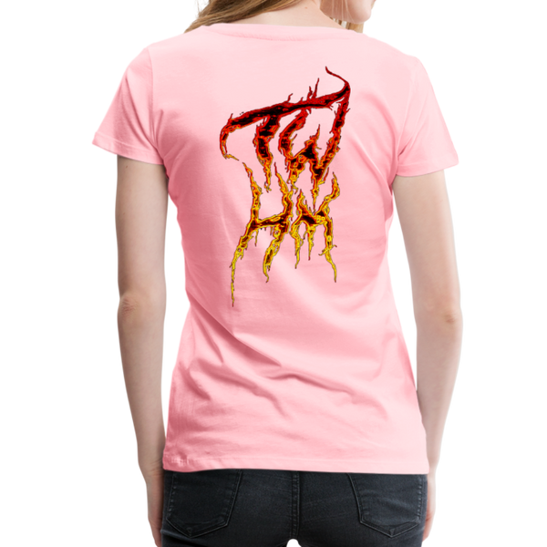 TWHM Fire Graffiti Signature Women’s Premium T-Shirt - pink