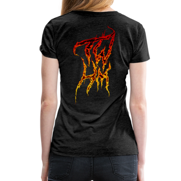 TWHM Fire Graffiti Signature Women’s Premium T-Shirt - charcoal gray