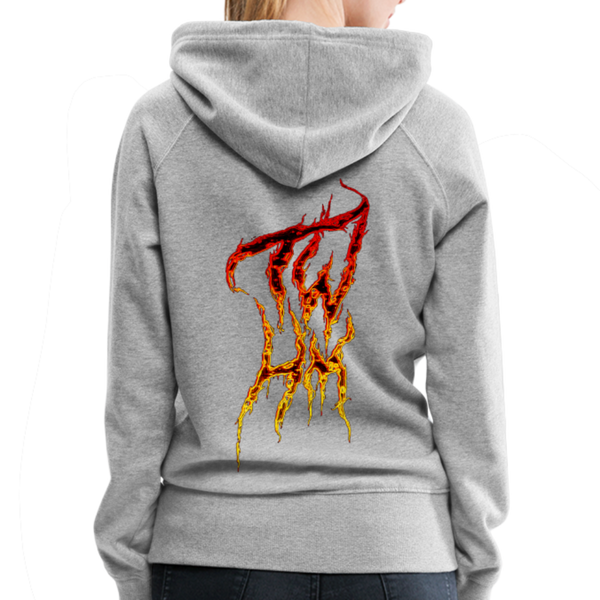 TWHM Fire Graffiti Signature Women’s Premium Hoodie - heather gray
