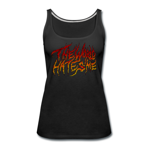 TWHM Fire Graffiti Signature Women’s Premium Tank Top - black