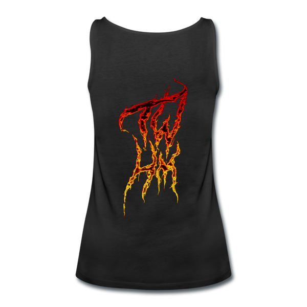 TWHM Fire Graffiti Signature Women’s Premium Tank Top - black
