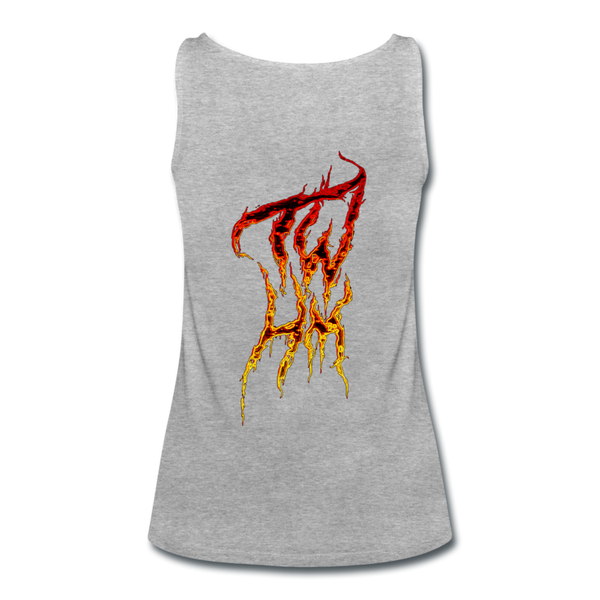 TWHM Fire Graffiti Signature Women’s Premium Tank Top - heather gray