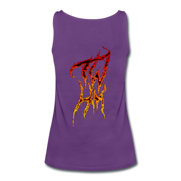 TWHM Fire Graffiti Signature Women’s Premium Tank Top - purple