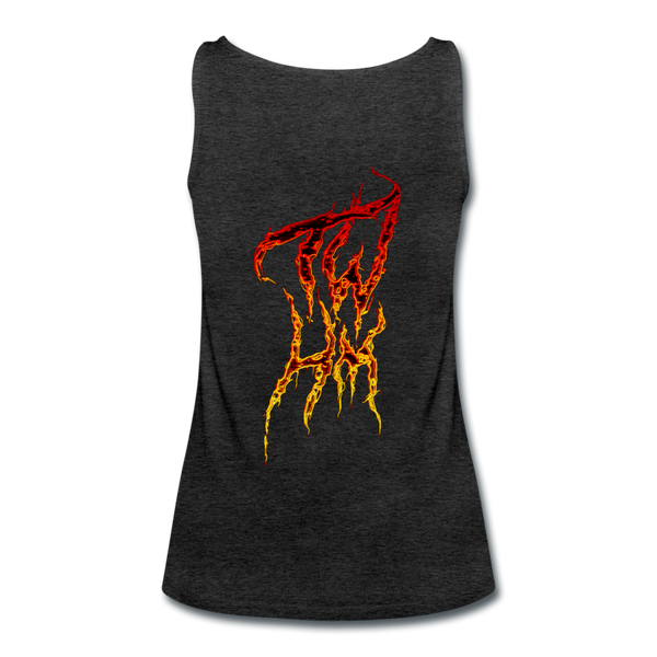 TWHM Fire Graffiti Signature Women’s Premium Tank Top - charcoal gray