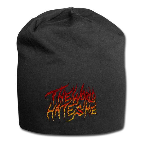 TWHM Fire Graffiti Signature Jersey Beanie - black