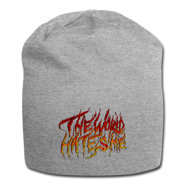 TWHM Fire Graffiti Signature Jersey Beanie - heather gray