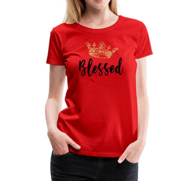 KreativeK TWHM Collab Blessed Signature Edition Women’s Premium T-Shirt - red