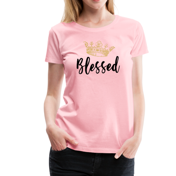 KreativeK TWHM Collab Blessed Signature Edition Women’s Premium T-Shirt - pink