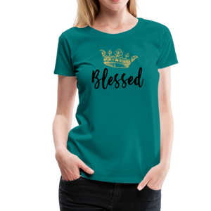 KreativeK TWHM Collab Blessed Signature Edition Women’s Premium T-Shirt - teal