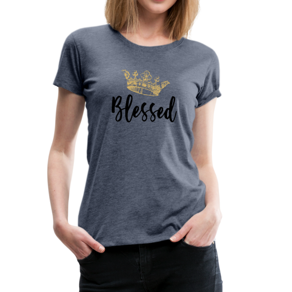 KreativeK TWHM Collab Blessed Signature Edition Women’s Premium T-Shirt - heather blue