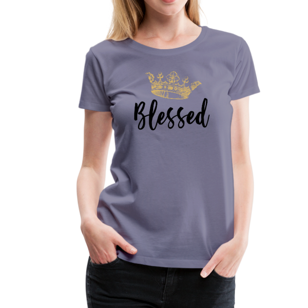 KreativeK TWHM Collab Blessed Signature Edition Women’s Premium T-Shirt - washed violet