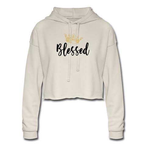 KreativeK TWHM Collab Blessed Signature Edition Women's Cropped Hoodie - dust