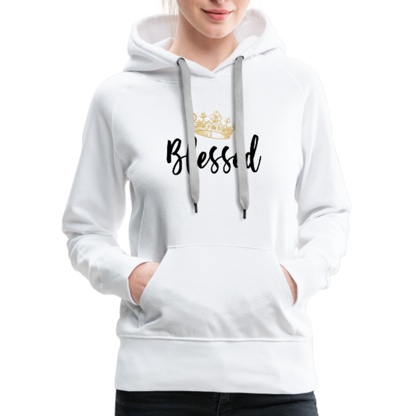 KreativeK TWHM Collab Blessed Signature Edition Women’s Premium Hoodie - white