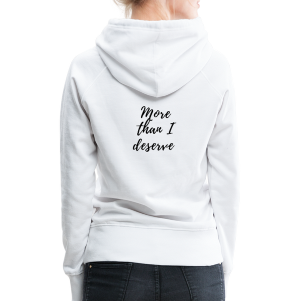 KreativeK TWHM Collab Blessed Signature Edition Women’s Premium Hoodie - white