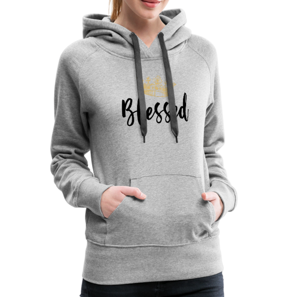 KreativeK TWHM Collab Blessed Signature Edition Women’s Premium Hoodie - heather gray