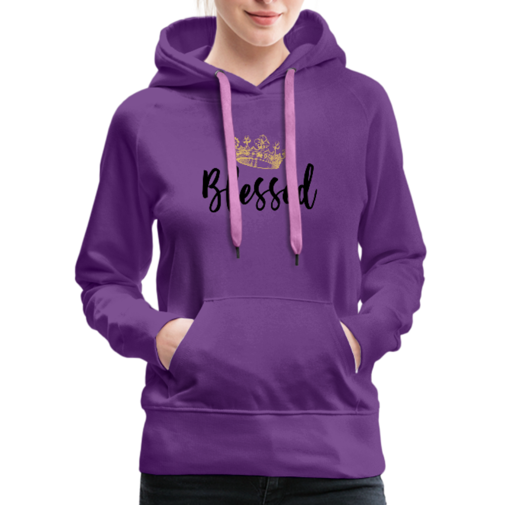 KreativeK TWHM Collab Blessed Signature Edition Women’s Premium Hoodie - purple