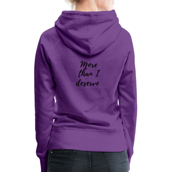 KreativeK TWHM Collab Blessed Signature Edition Women’s Premium Hoodie - purple