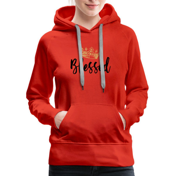 KreativeK TWHM Collab Blessed Signature Edition Women’s Premium Hoodie - red