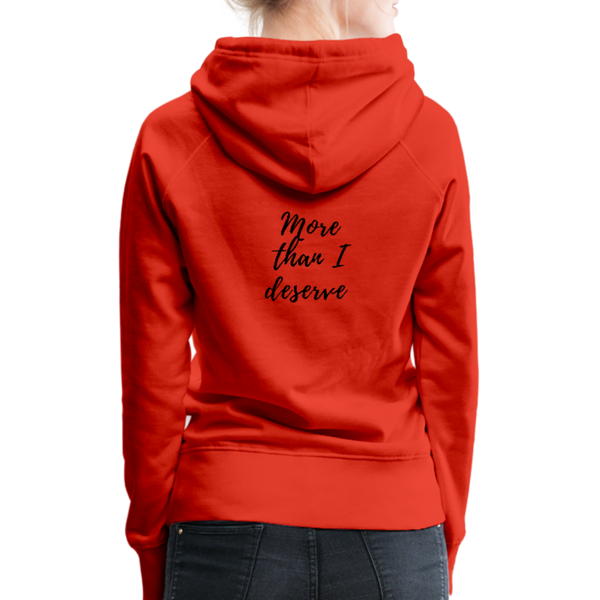 KreativeK TWHM Collab Blessed Signature Edition Women’s Premium Hoodie - red