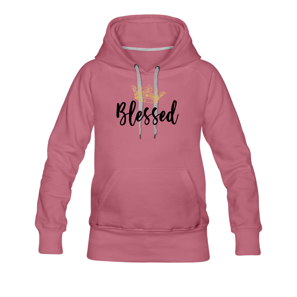 KreativeK TWHM Collab Blessed Signature Edition Women’s Premium Hoodie - mauve