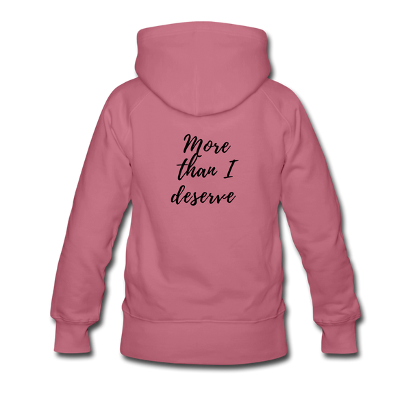 KreativeK TWHM Collab Blessed Signature Edition Women’s Premium Hoodie - mauve