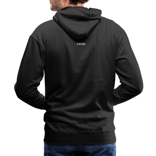Alpha + Omega White Men’s Premium Hoodie - black