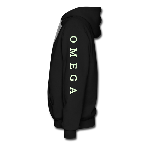 Alpha + Omega White Men’s Premium Hoodie - black