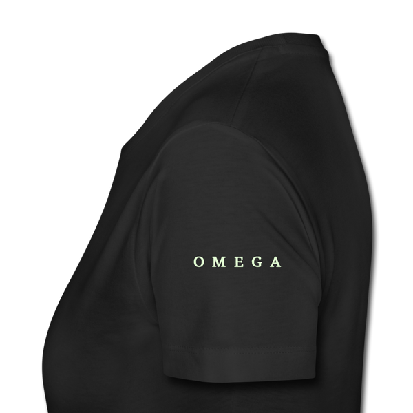 Alpha + Omega White Women’s Premium T-Shirt - black