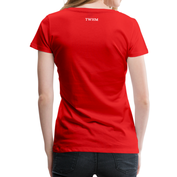 Alpha + Omega White Women’s Premium T-Shirt - red
