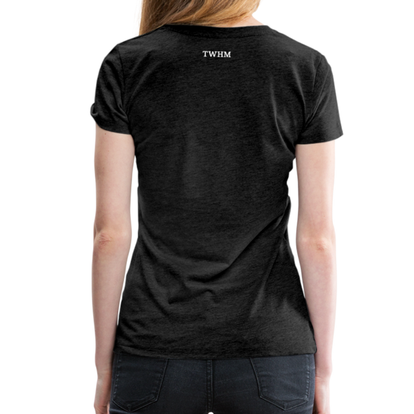 Alpha + Omega White Women’s Premium T-Shirt - charcoal gray
