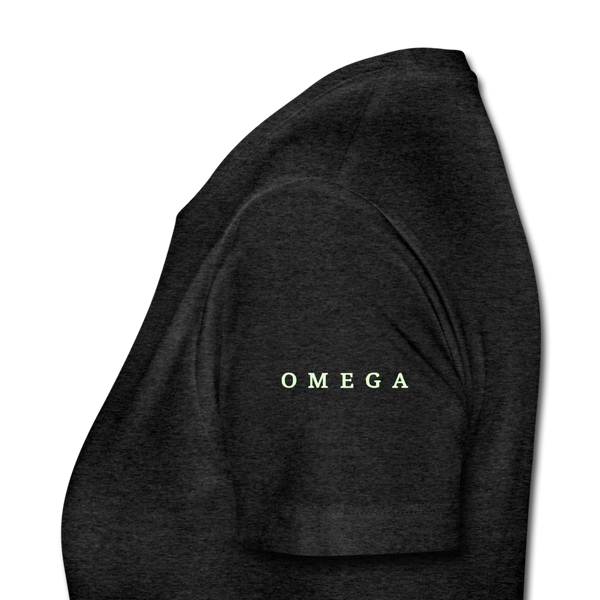 Alpha + Omega White Women’s Premium T-Shirt - charcoal gray