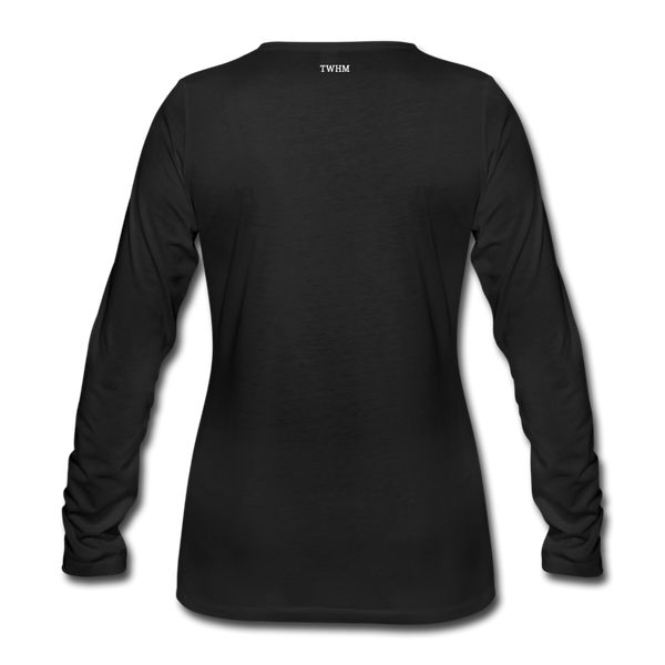 Alpha + Omega White Women's Premium Long Sleeve T-Shirt - black