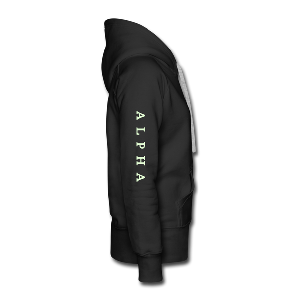 Alpha + Omega White Women’s Premium Hoodie - black